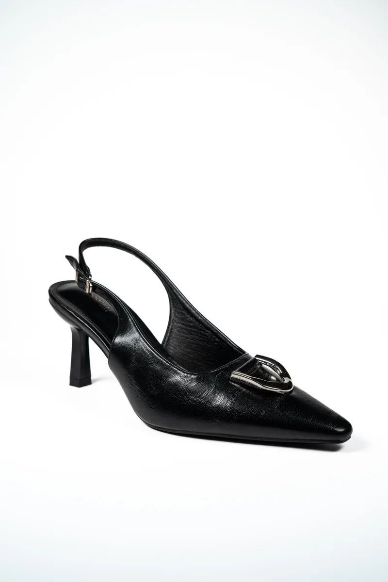 جيومني جيومني بغل الكعب المتوسط للنساء – كعب أنيق بدون ظهر للمكتب، للحفلات والملابس اليومية